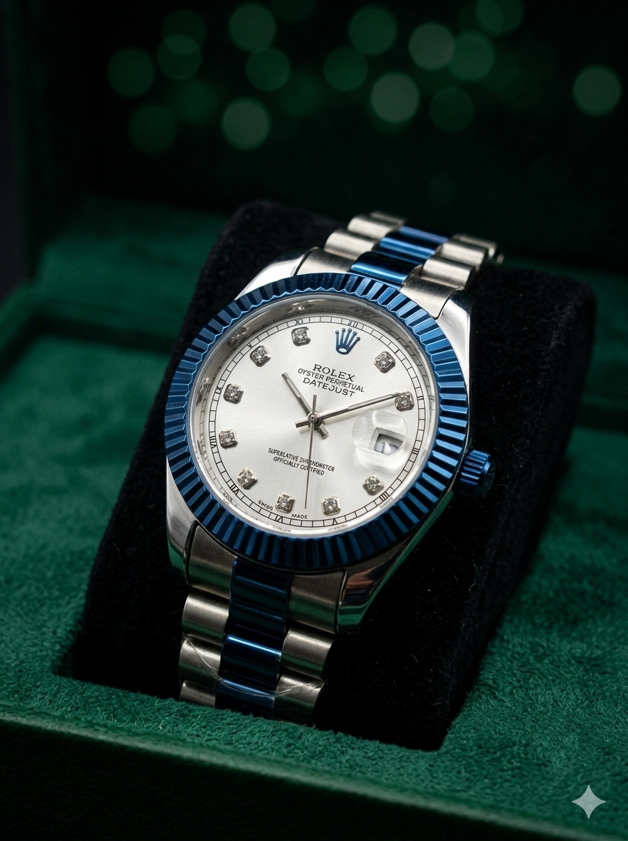 Luxury Watch for Men with Date Gold Dial Two-Tone Stainless Steel