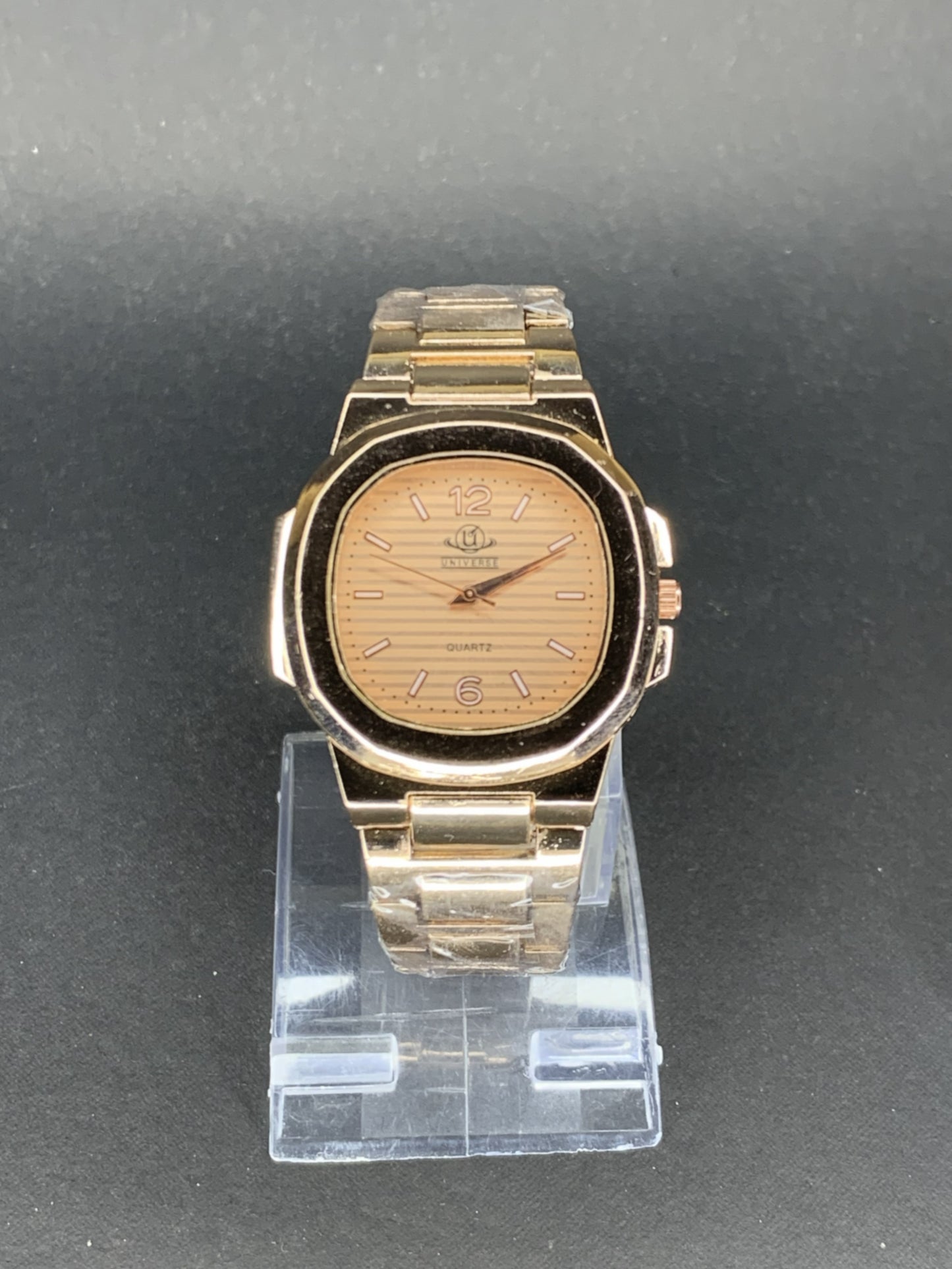Universe Luxury Rose Gold Stainless Steel Wristwatch